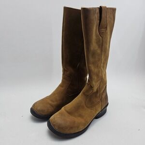 Keen Bern Baby Bern Brown Leather Tall Riding Boots Womens 6.5 1011901 Zip Up